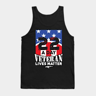 22 Day Veteran Lives Matter Suicide Awareness Tank Top